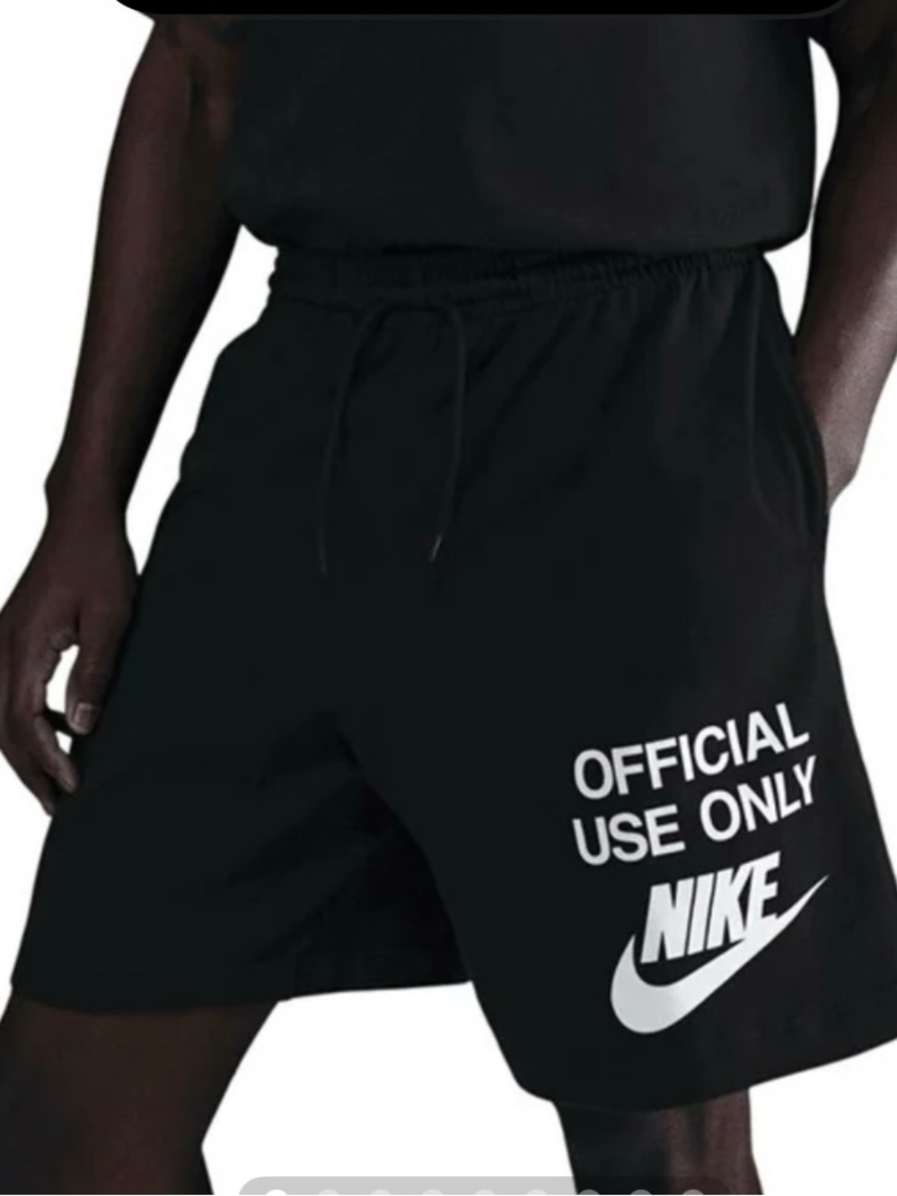 NWT Nike Black 'Official Use Only' club Athletic Knit Shorts Size XXL